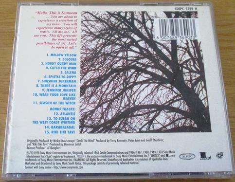 DONOVAN Greatest Hits CD [Shelf Z x 3]