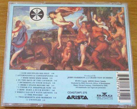 CRASH TEST DUMMIES God Shuffled his Feet CD [Shelf Z x 3]