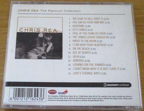 CHRIS REA The Platinum Collection CD [Shelf Z x 2]