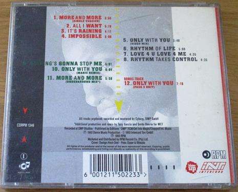 CAPTAIN HOLLYWOOD PROJECT Love is not Sex CD [Shelf Z x 3]