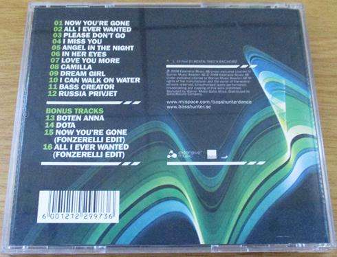 BASSHUNTER Now You're Gone - The Album CD [Shelf Z x 2]