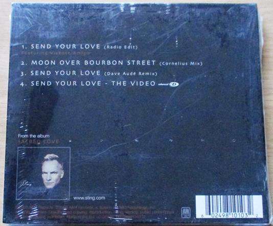 STING Send Your Love CD Single [main stock room]