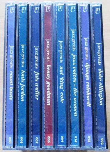 WHOLESALE LOT OF 8 JAZZ GREATS CDS  [CLASSICAL BOX 4]