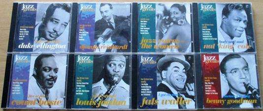 WHOLESALE LOT OF 8 JAZZ GREATS CDS  [CLASSICAL BOX 4]
