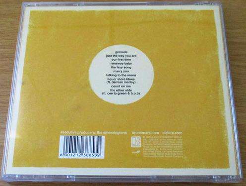 BRUNO MARS Doo-Wops & Hooligans CD [Shelf Z x 1]