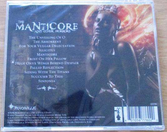CRADLE OF FILTH The Manticore and Other Horrors CD