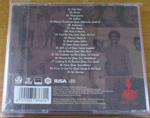 CASSPER NYOVEST Refiloe CD