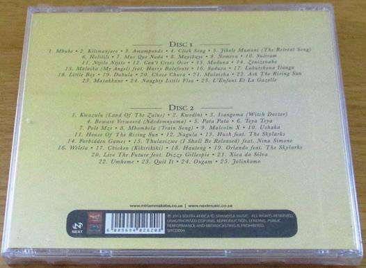 MIRIAM MAKEBA The Unforgettable Miriam Makeba 2xCD