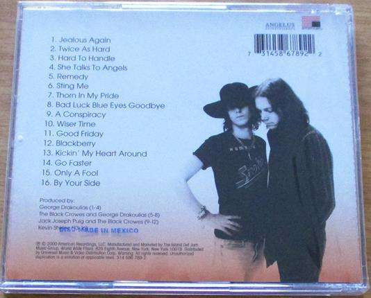 THE BLACK CROWES Greatest Hits 1990-1999 A Tribute To A Work In Progress CD
