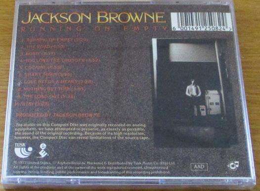 JACKSON BROWNE Running on Empty CD
