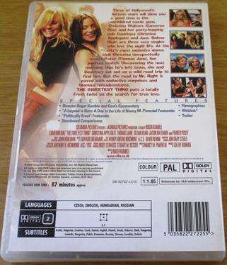 THE SWEETEST THING Cameron Diaz Christina Applegate DVD [BBOX 3]