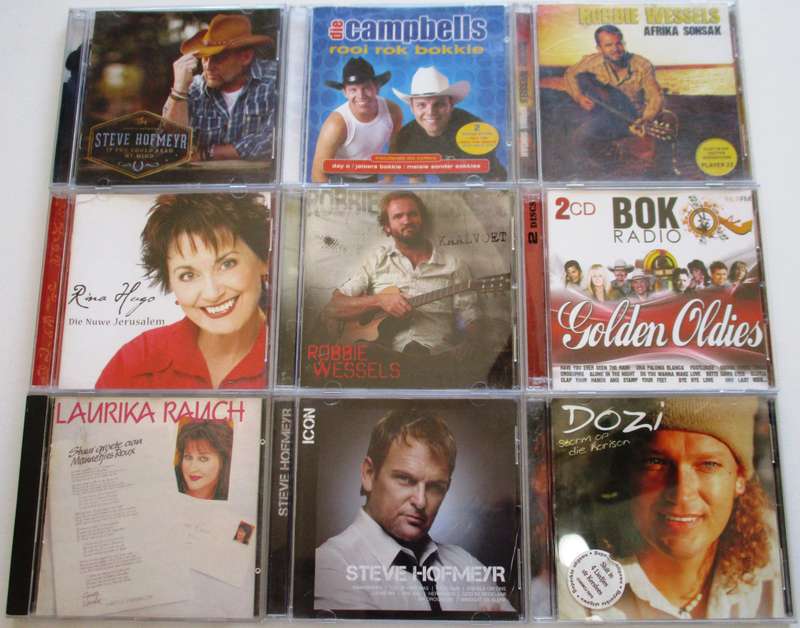 WHOLESALE LOT MALE Afrikaans Pop 9xCDs [Classical Box 2]