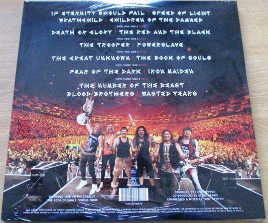 IRON MAIDEN The Book Of Souls: Live Chapter 3xLP VINYL Record