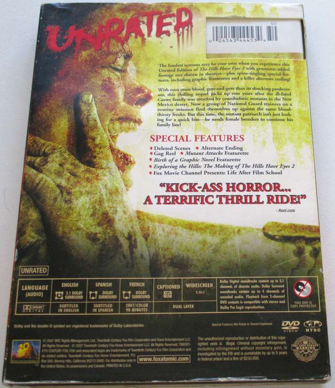 THE HILLS HAVE EYES 2 UNRATED DVD [BBOX 5]