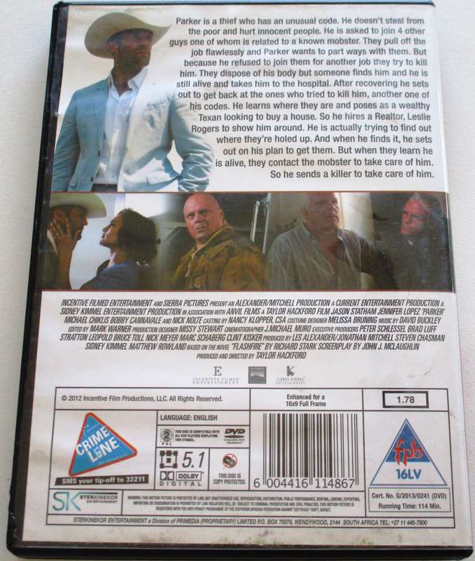 PARKER Jason Statham DVD [BBOX 5]