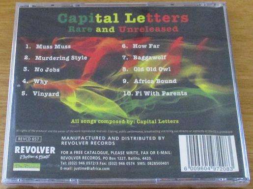 CAPITAL LETTERS Rare and Unreleased CD