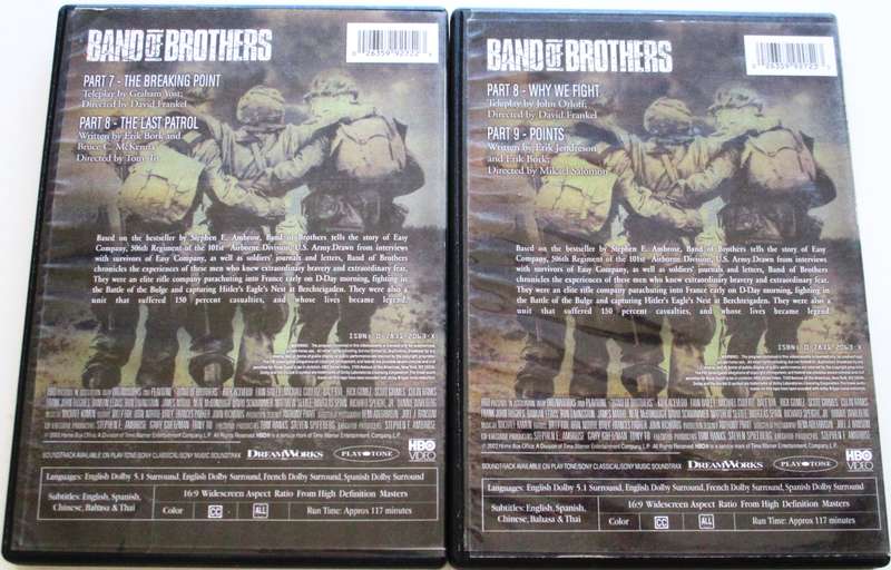 BAND OF BROTHERS Part 7 + 8 + 9 + 10 2xDVD [BBOX 5]