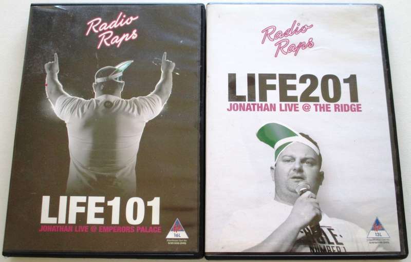 RADIO RAPS LIFE 101 + 201 LIVE JONATHAN 2xDVD [SA SHELF]