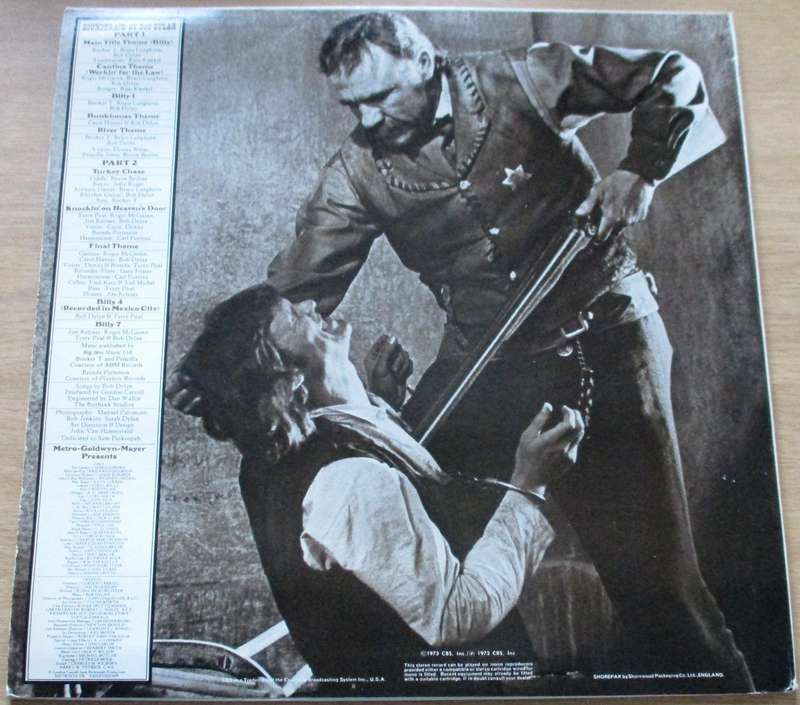 BOB DYLAN Pat Garrett & Billy the Kid LP VINYL RECORD