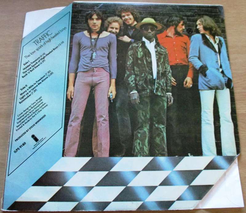 TRAFFIC The Low Spark of High Heeled Boys LP VINYL RECORD