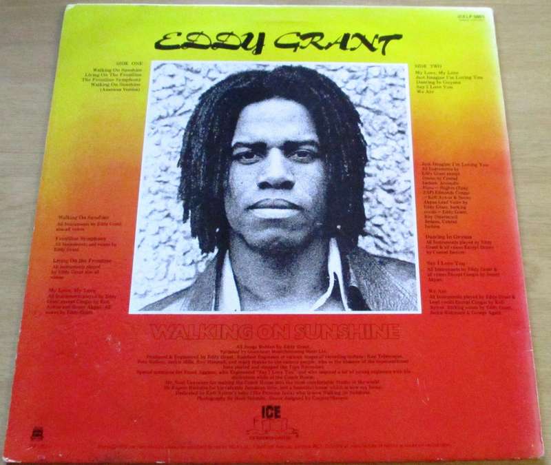 EDDY GRANT Walking on Sunshine LP VINYL RECORD