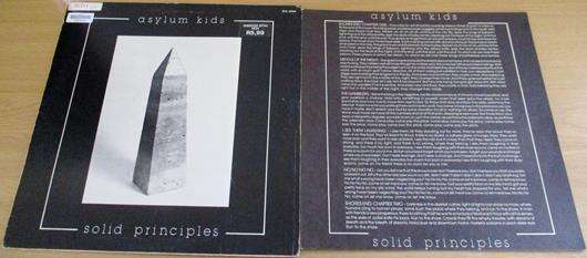 ASYLUM KIDS Solid Principles South African Pressing LP VINYL Record [1982 - WIC8006]