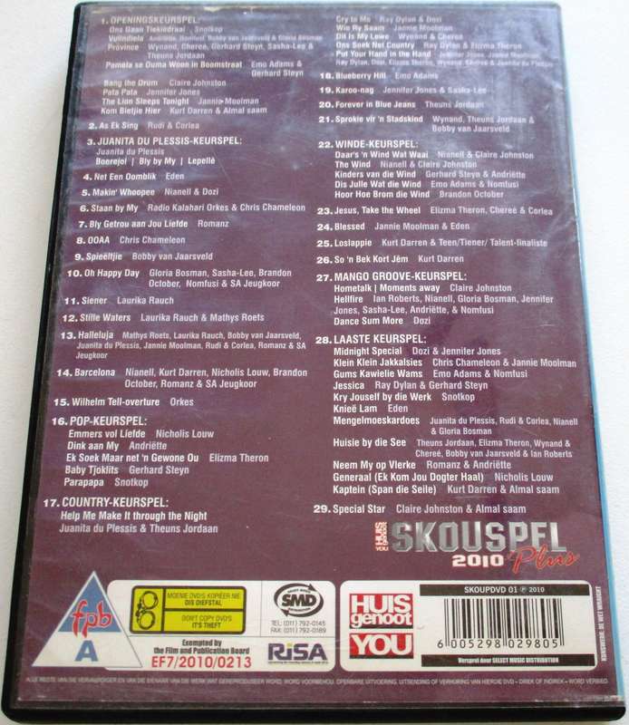 SKOUSPEL PLUS 2010 DVD