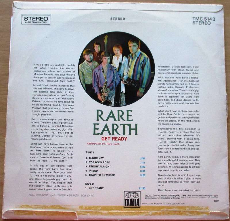 RARE EARTH Get Ready LP VINYL RECORD