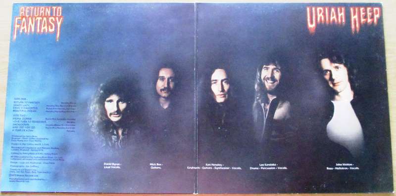 URIAH HEEP Return to Fantasy LP VINYL RECORD
