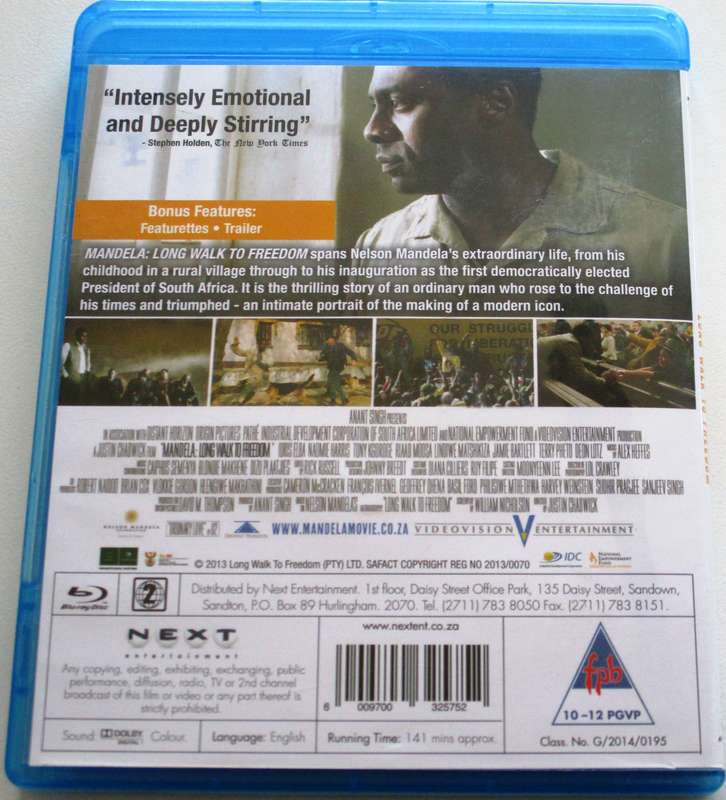MANDELA Long Walk to Freedom Blu Ray [BLU RAY SHELF]