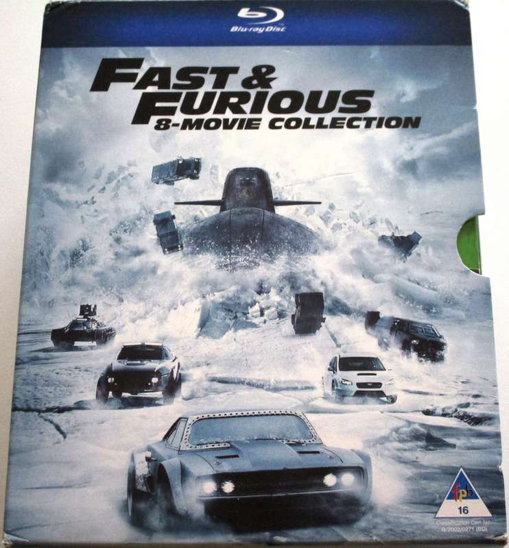 FAST & FURIOUS 8 Movie Collection Blu Ray BOX SET [BLU RAY SHELF]