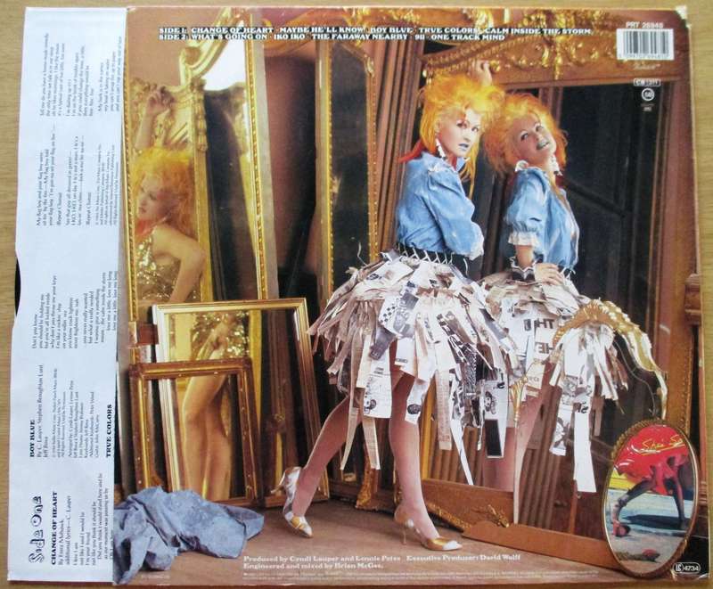 CYNDI LAUPER True Colors LP Vinyl Record