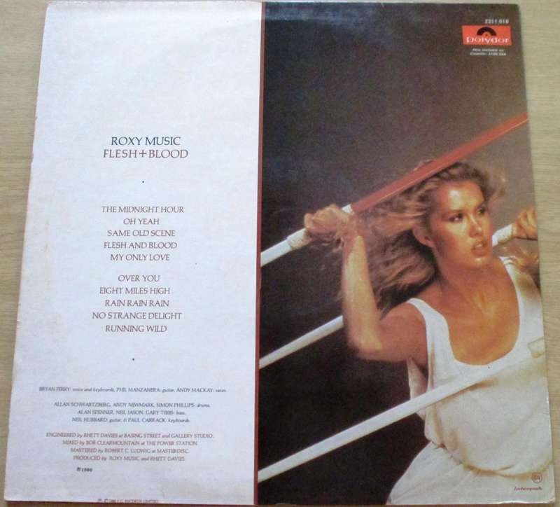 ROXY MUSIC Flesh + Blood LP Vinyl Record