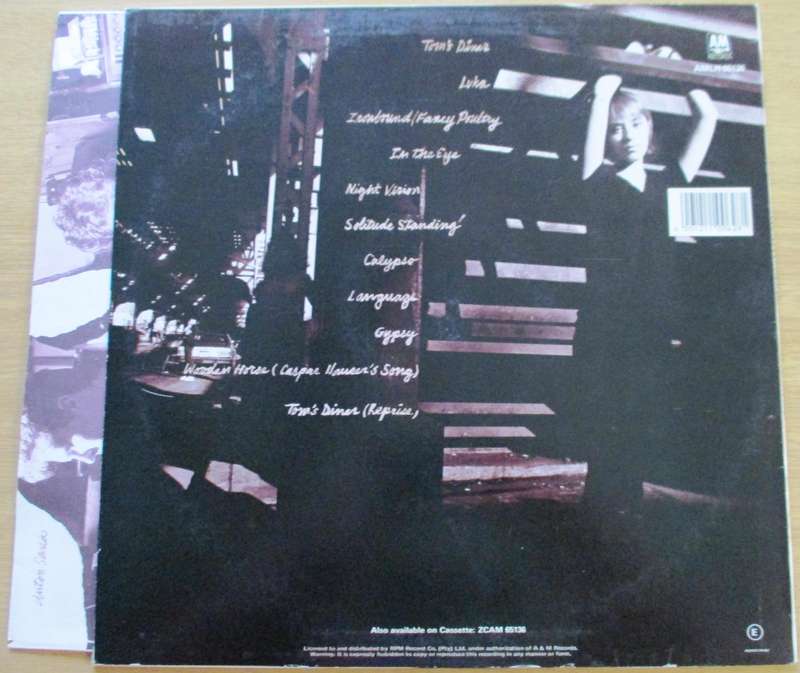SUZANNE VEGA Solitude Standing LP Vinyl Record