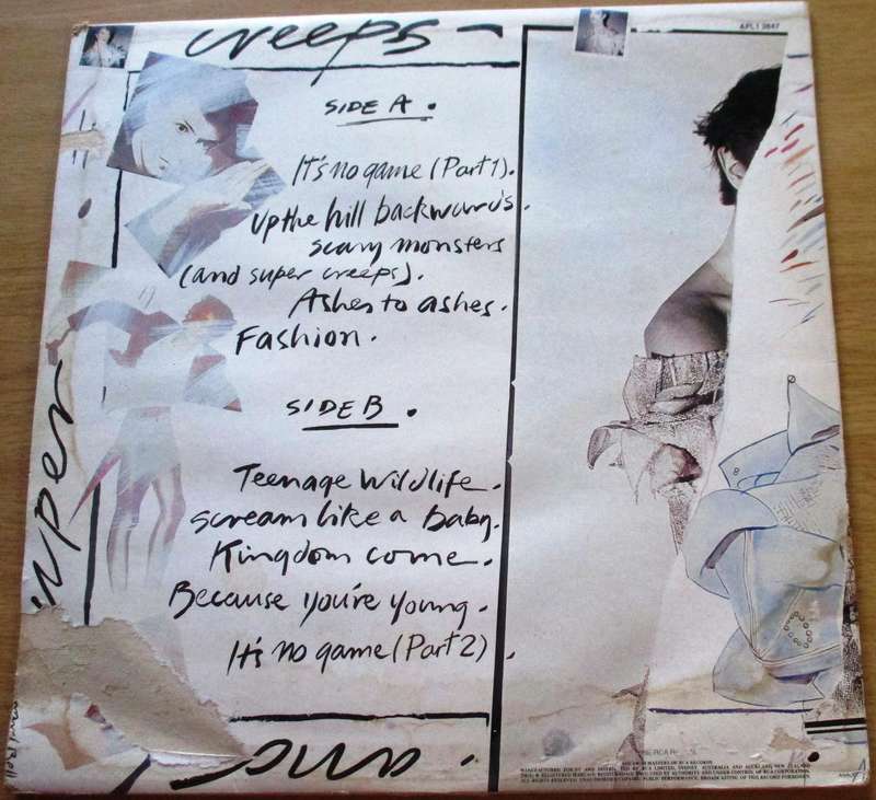 DAVID BOWIE Scary Monsters... LP Vinyl Record