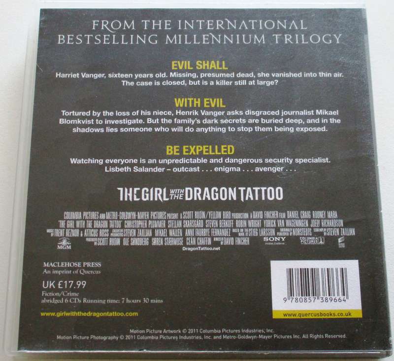 THE GIRL WITH THE DRAGON TATTOO 6xCD AUDIO-BOOK