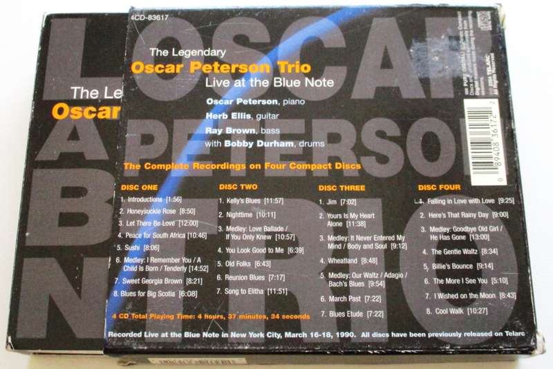 OSCAR PETERSON TRIO Live at the Blue Note 4xCD BOX SET