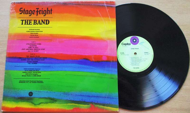 THE BAND Stage Fright LP Vinyl Record