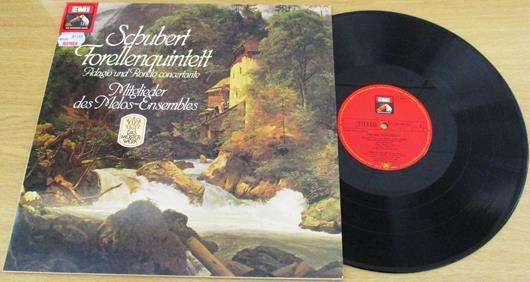 SCHUBERT FORELLENQUINTETT Adagio und Rondo Concertante HMV Classics LP VINYL Record