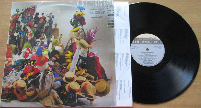 ELTON JOHN Reg Strikes Back LP Vinyl Record