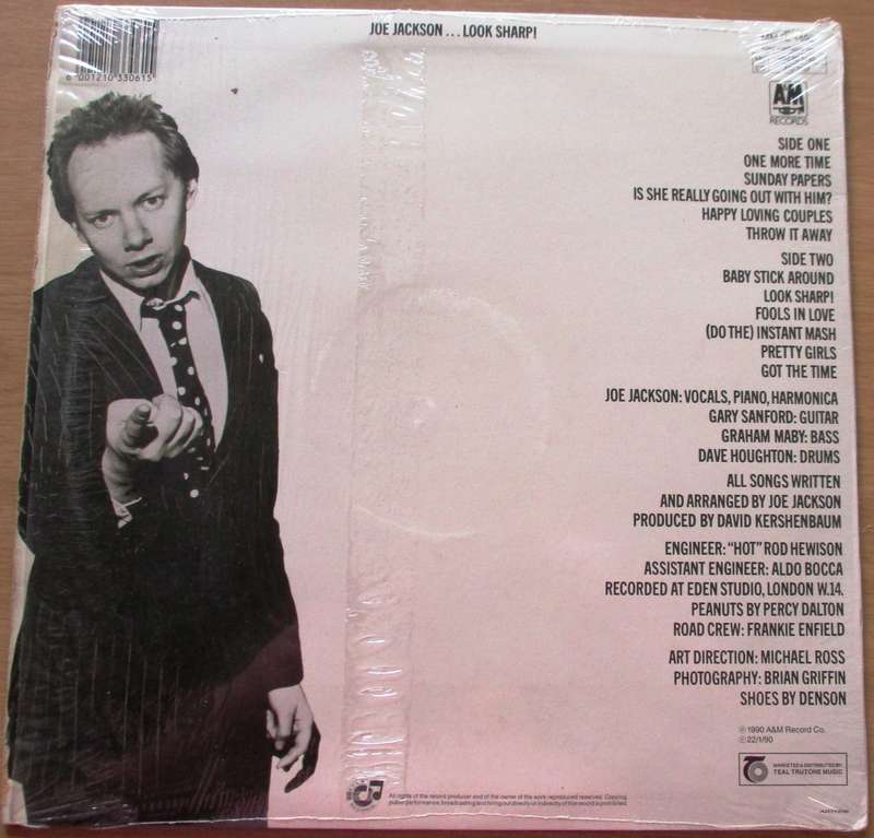 JOE JACKSON Look Sharp! VG+ LP Vinyl Record