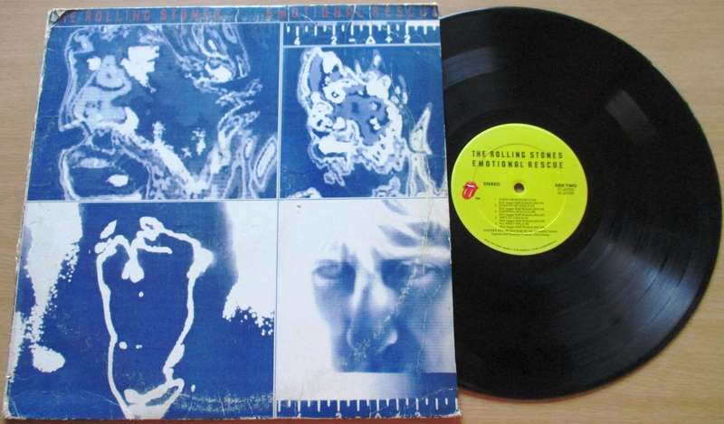 THE ROLLING STONES Emotional Rescue LP Vinyl Record