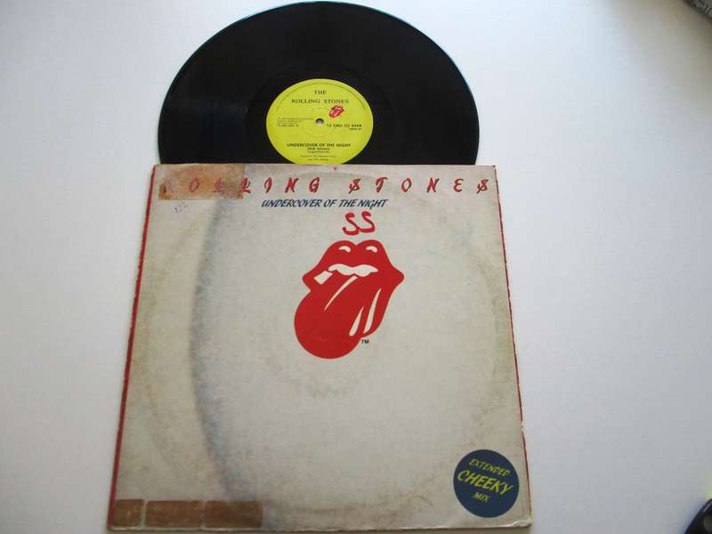 THE ROLLING STONES Undercover of the Night / Feel On Baby 12" Maxi Single VINYL Record
