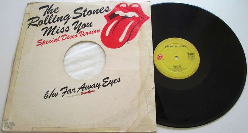 THE ROLLING STONES Miss You / Far Away Eyes 12" Maxi Single VINYL Record