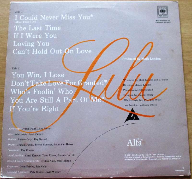 LULU Lulu LP Vinyl Record