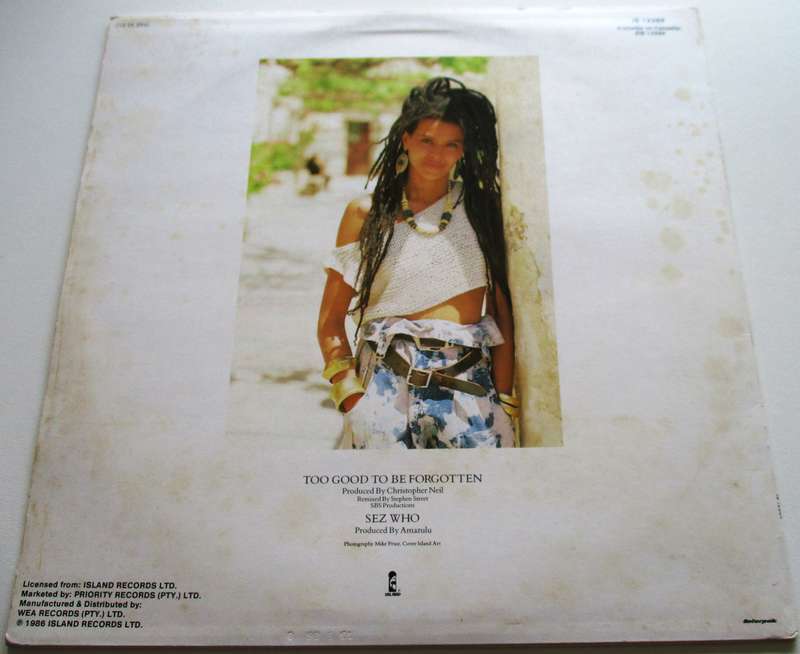 AMAZULU Too Good To Be Forgotten 12" Maxi Single VINYL Record