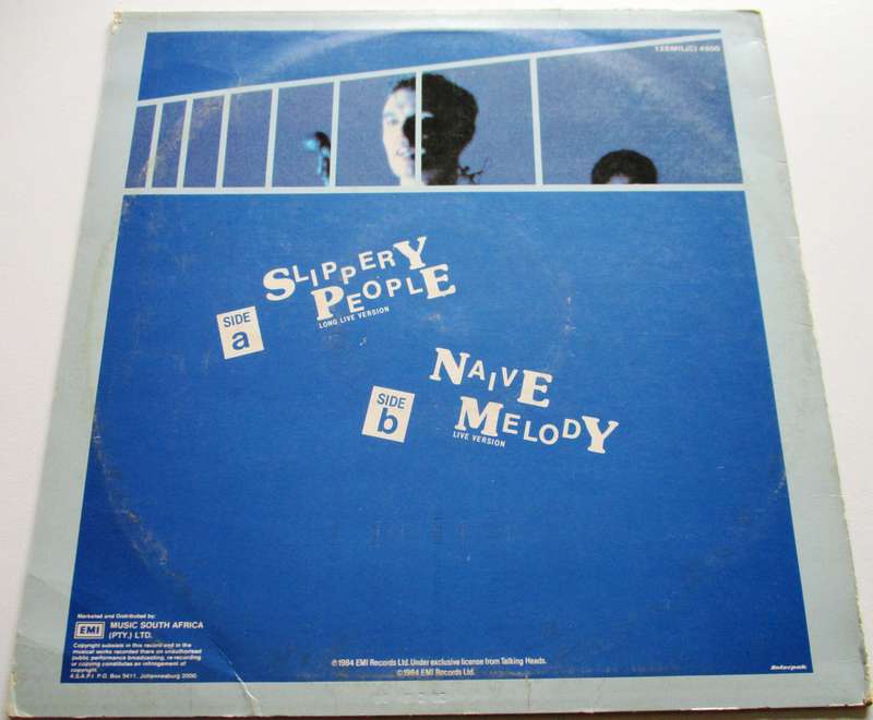 TALKING HEADS Slippery People 12" Maxi Single VINYL Record