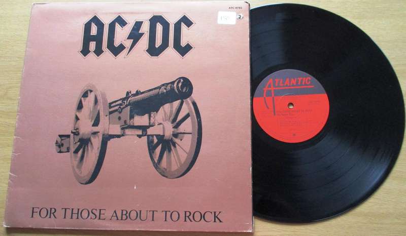 AC/DC For Those About a Rock LP VINYL RECORD