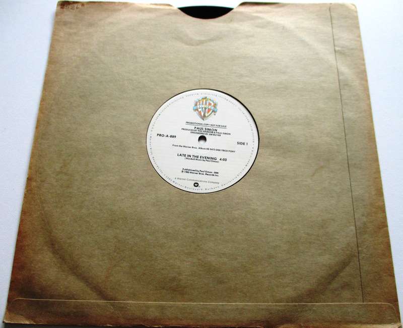 PAUL SIMON Late in the Evening PROMO 12" Maxi Single VINYL Record
