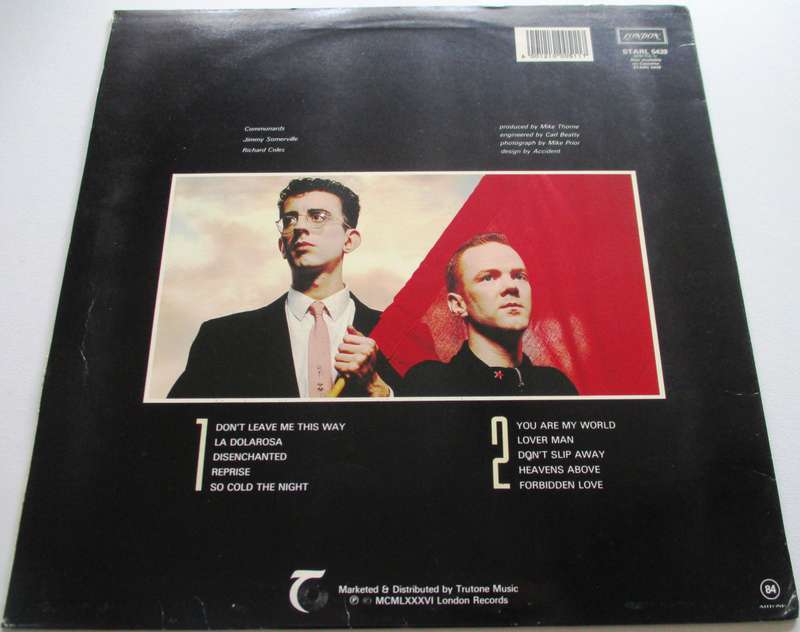 COMMUNARDS Communards VINYL Record